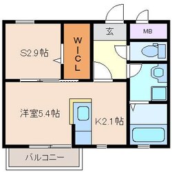 赤堀駅 徒歩7分 2階の物件間取画像